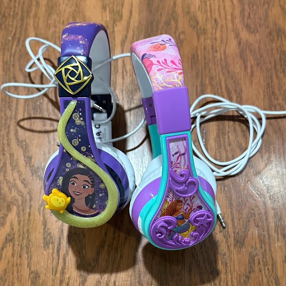 Disney Over-Ear Headphones - Purple and Gold